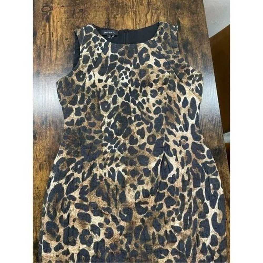 Lafayette 148 Abella Leopard Print Sheath Dress - image 7