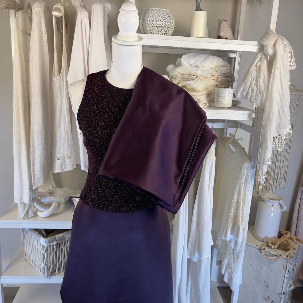 Patra sz. 8 formal gown dress w shawl, bridesmaid… - image 7