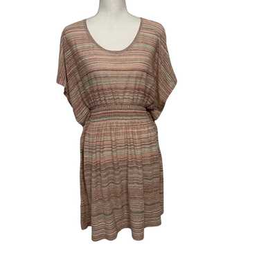 MISSONI Striped Sheer Knee Length Dress Multicolor