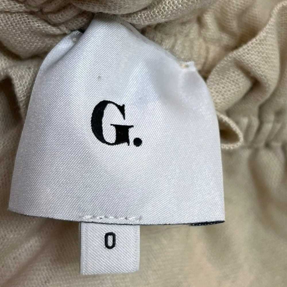 G. LABEL BY GOOP Block Ruffle Collar Mini Linen D… - image 8