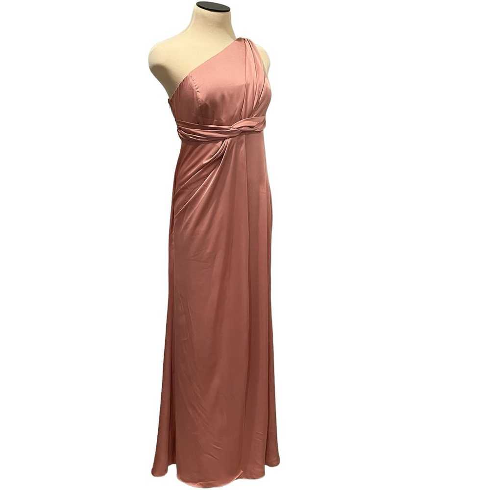 Dessy Collection  Dress 4R Desert Rose Asym One S… - image 1