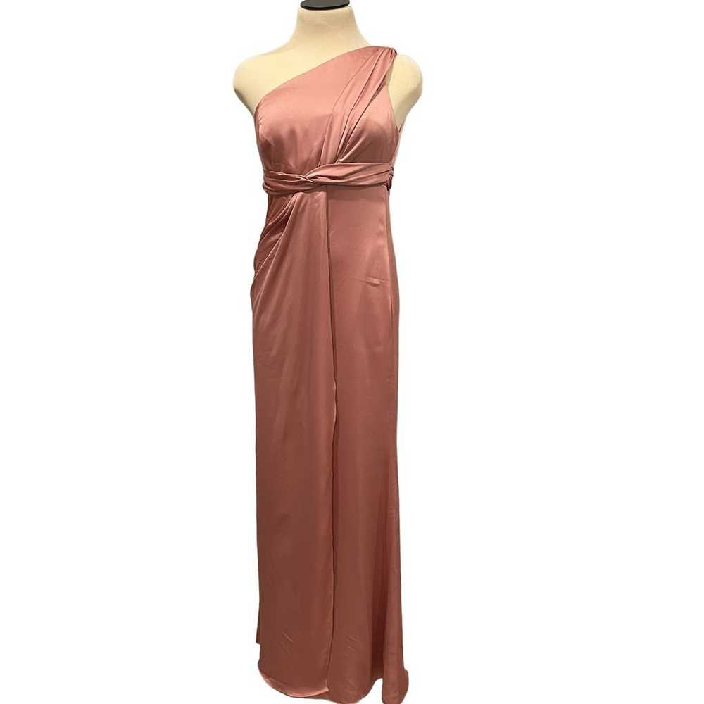 Dessy Collection  Dress 4R Desert Rose Asym One S… - image 2