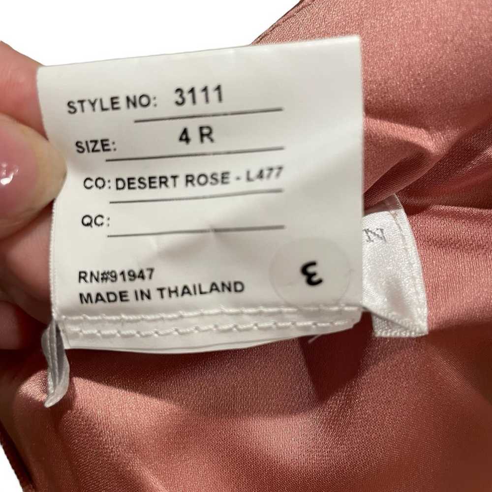 Dessy Collection  Dress 4R Desert Rose Asym One S… - image 9