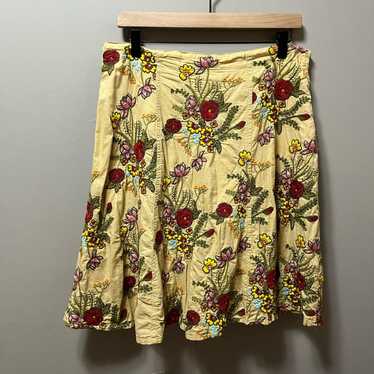 Johnny Was Johnny Was Floral embroidered skirt siz
