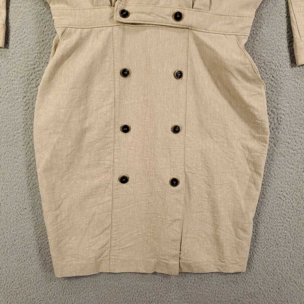 Vintage New York & Company Dress Womens Large Tan… - image 3