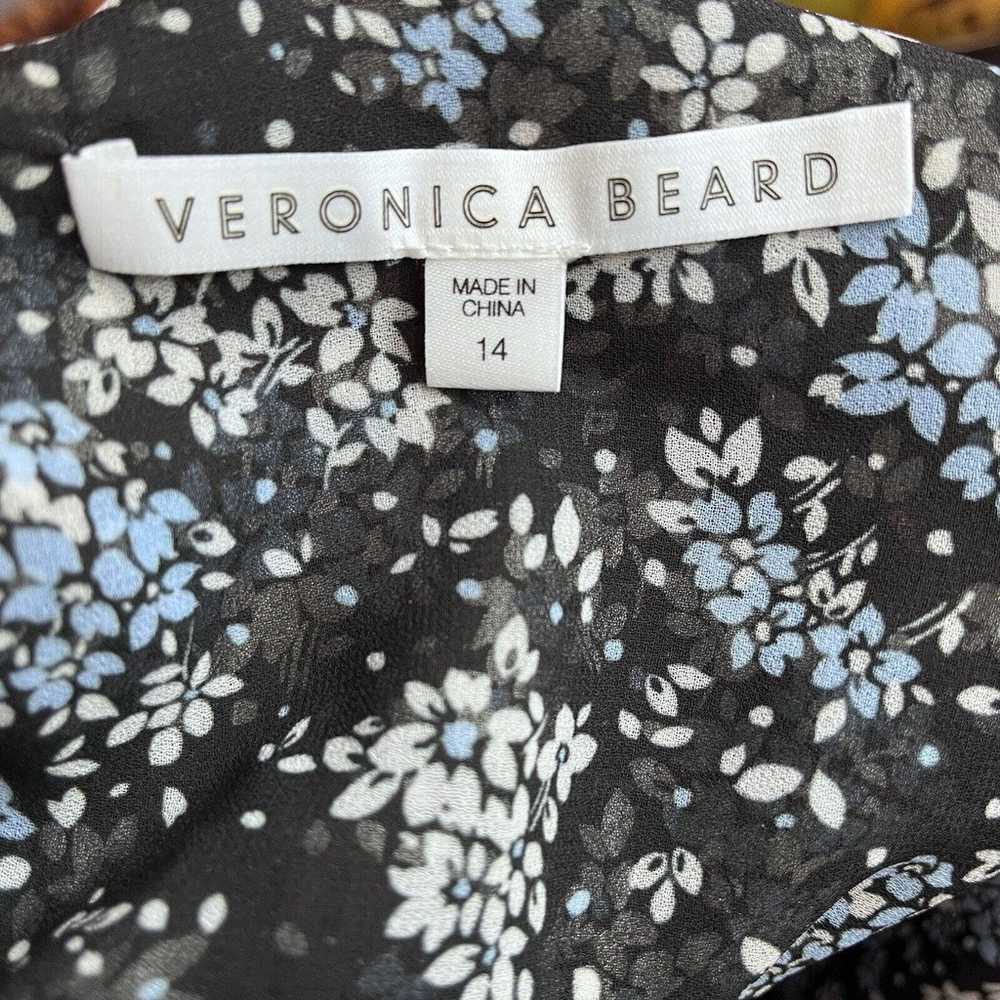 Veronica Beard Amal Ruffled Floral Silk Midi Dres… - image 7