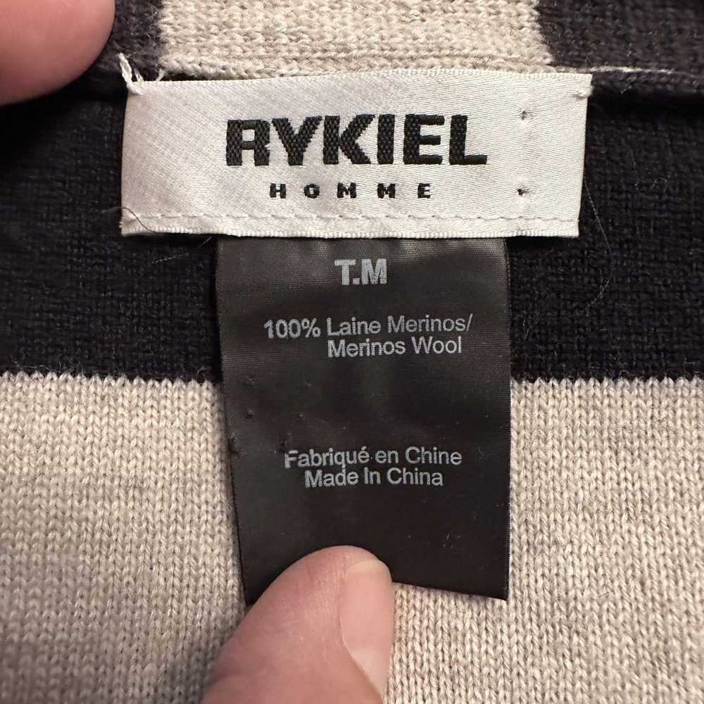 Rykiel Homme RYKIEL Homme Merino Wool Sweater V-n… - image 8
