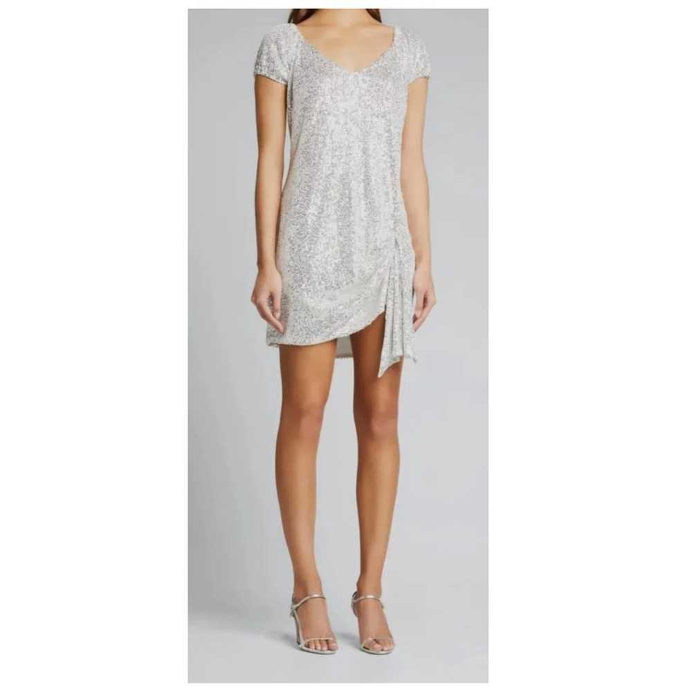 Caroline Constas Genevieve Sequin Mini Dress Whit… - image 1