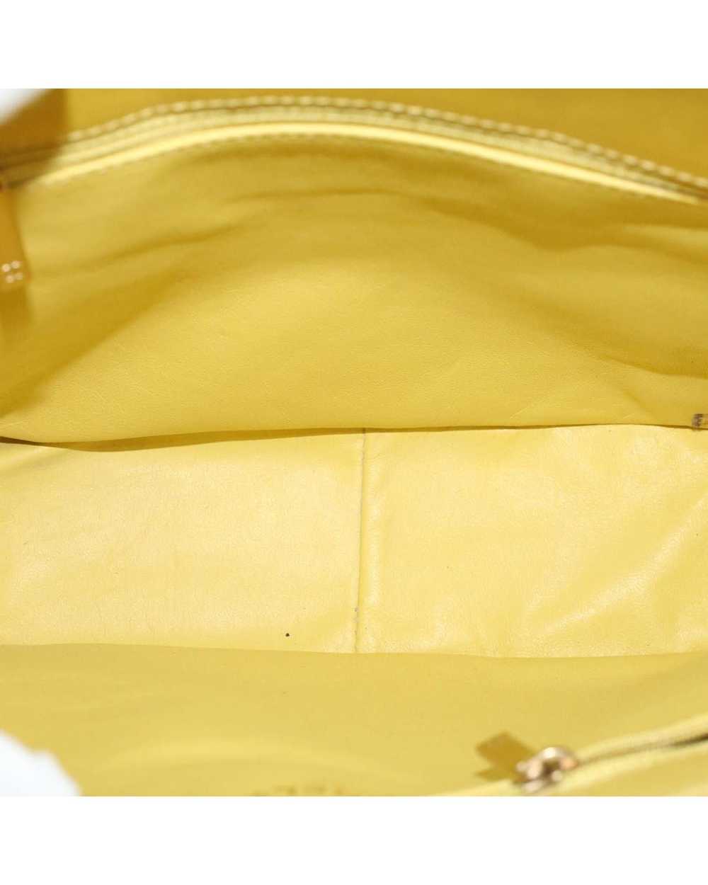 Chanel Yellow Patent Leather Hand Bag - image 10