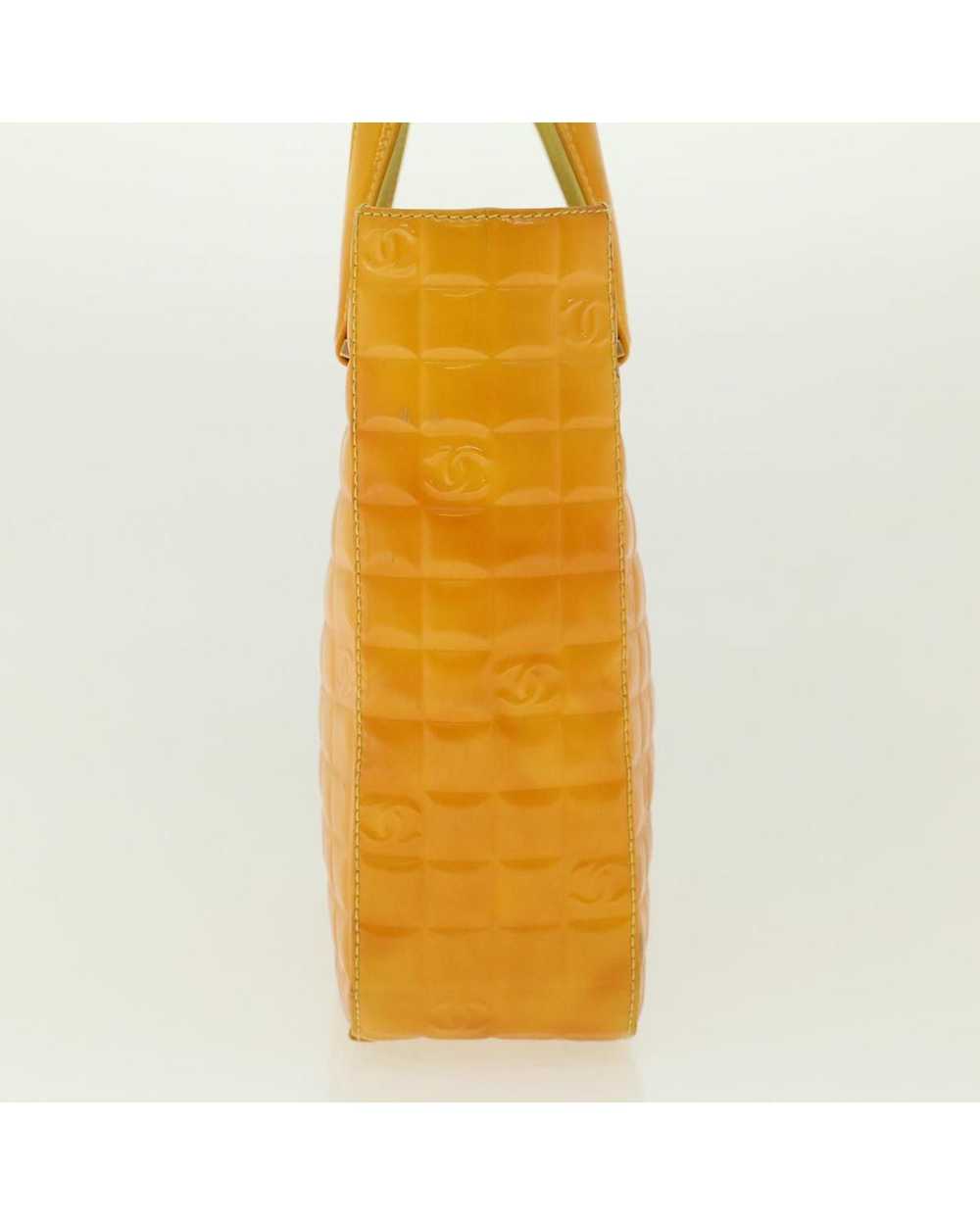 Chanel Yellow Patent Leather Hand Bag - image 3