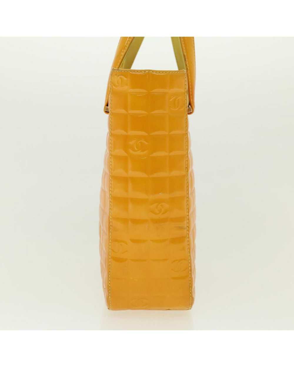 Chanel Yellow Patent Leather Hand Bag - image 4