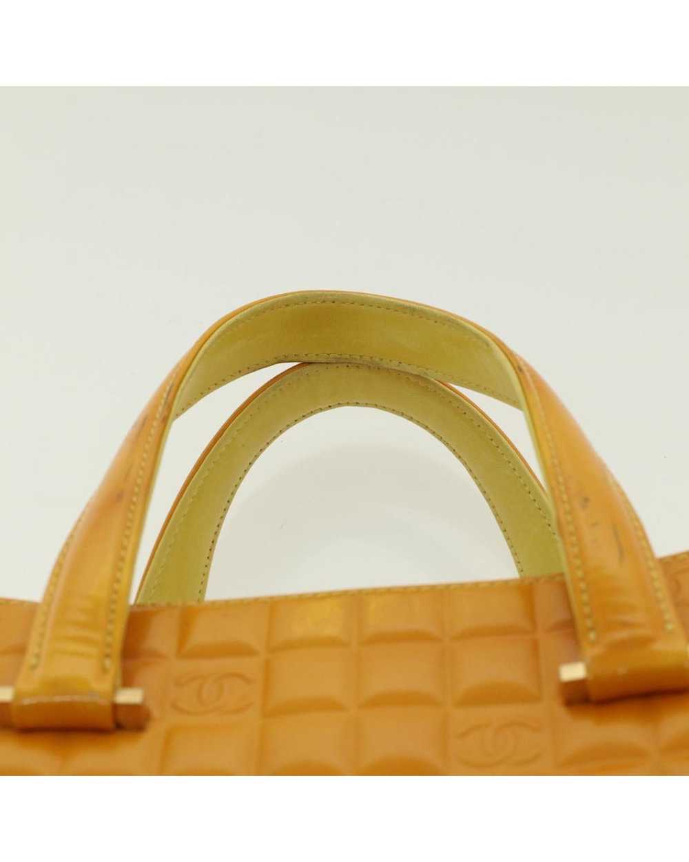 Chanel Yellow Patent Leather Hand Bag - image 8