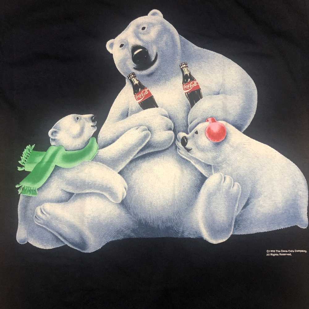 Coca Cola × Vintage 1995 Coca-Cola polar bear t-s… - image 2