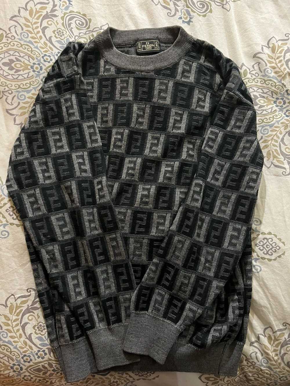 Fendi Fendi Vintage Monogram Sweater/Crewneck! Ex… - image 2
