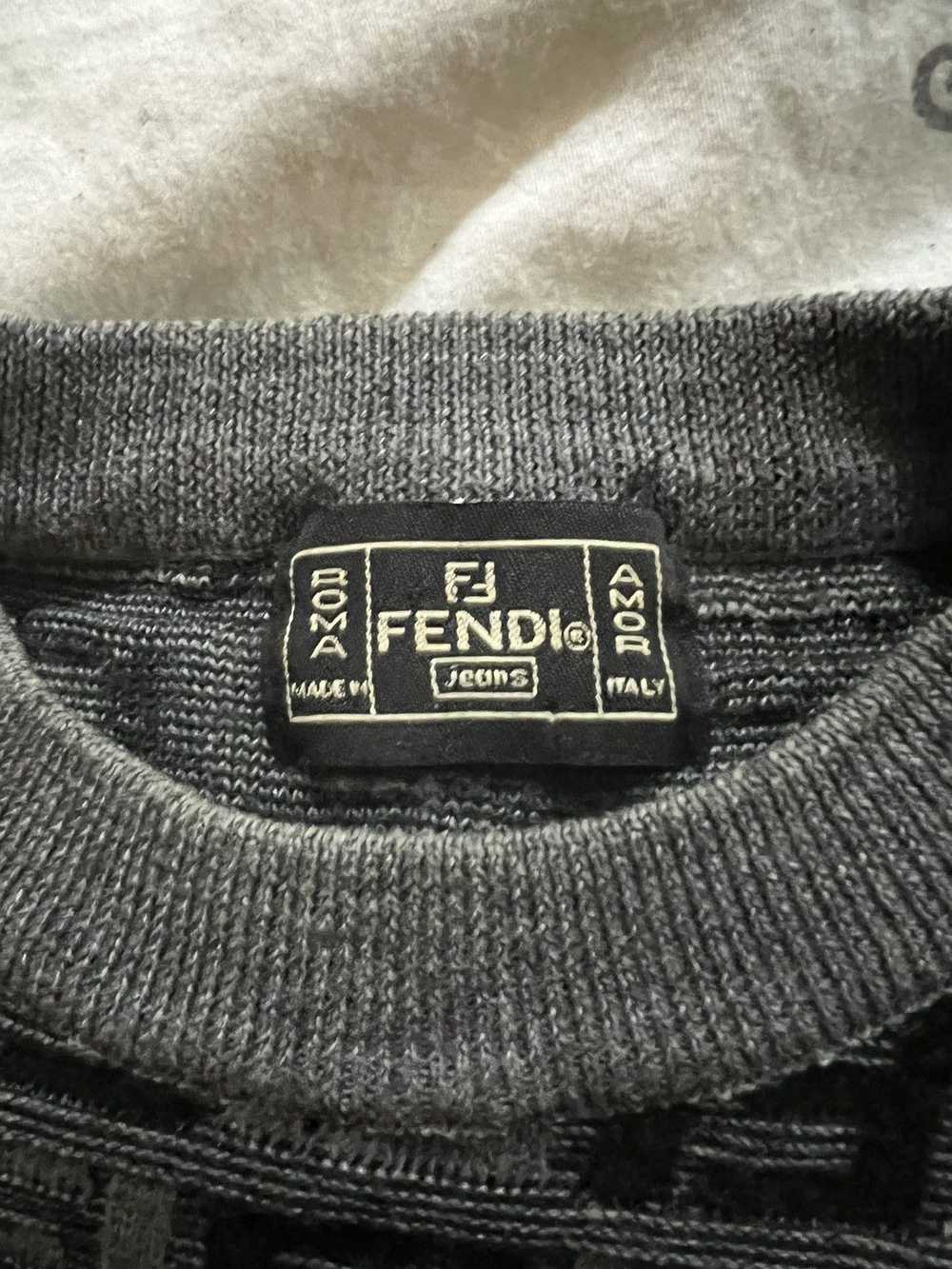Fendi Fendi Vintage Monogram Sweater/Crewneck! Ex… - image 3