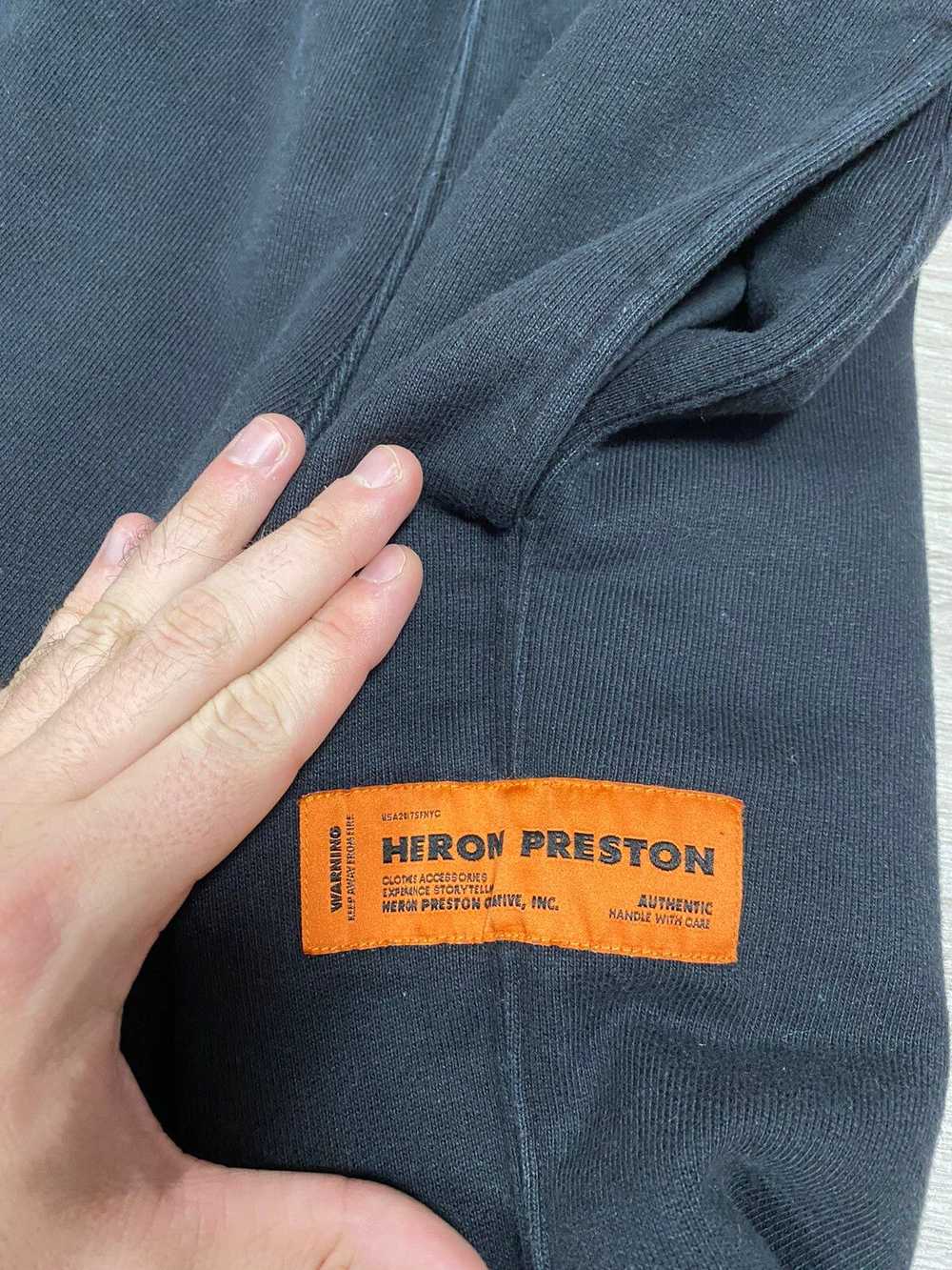 Heron Preston × Streetwear Black Sweatpants HERON… - image 2