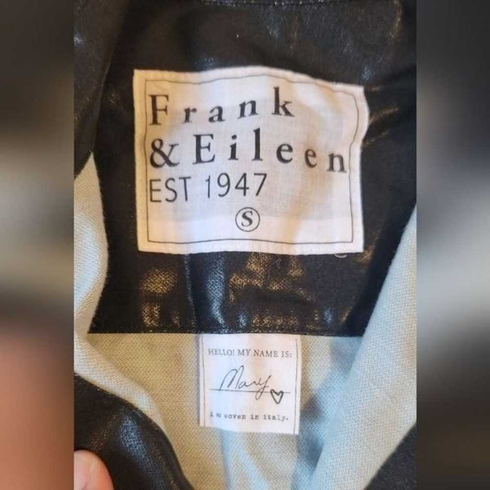 Frank & Eileen Rare Mary Black Coated Shirt Dress… - image 5