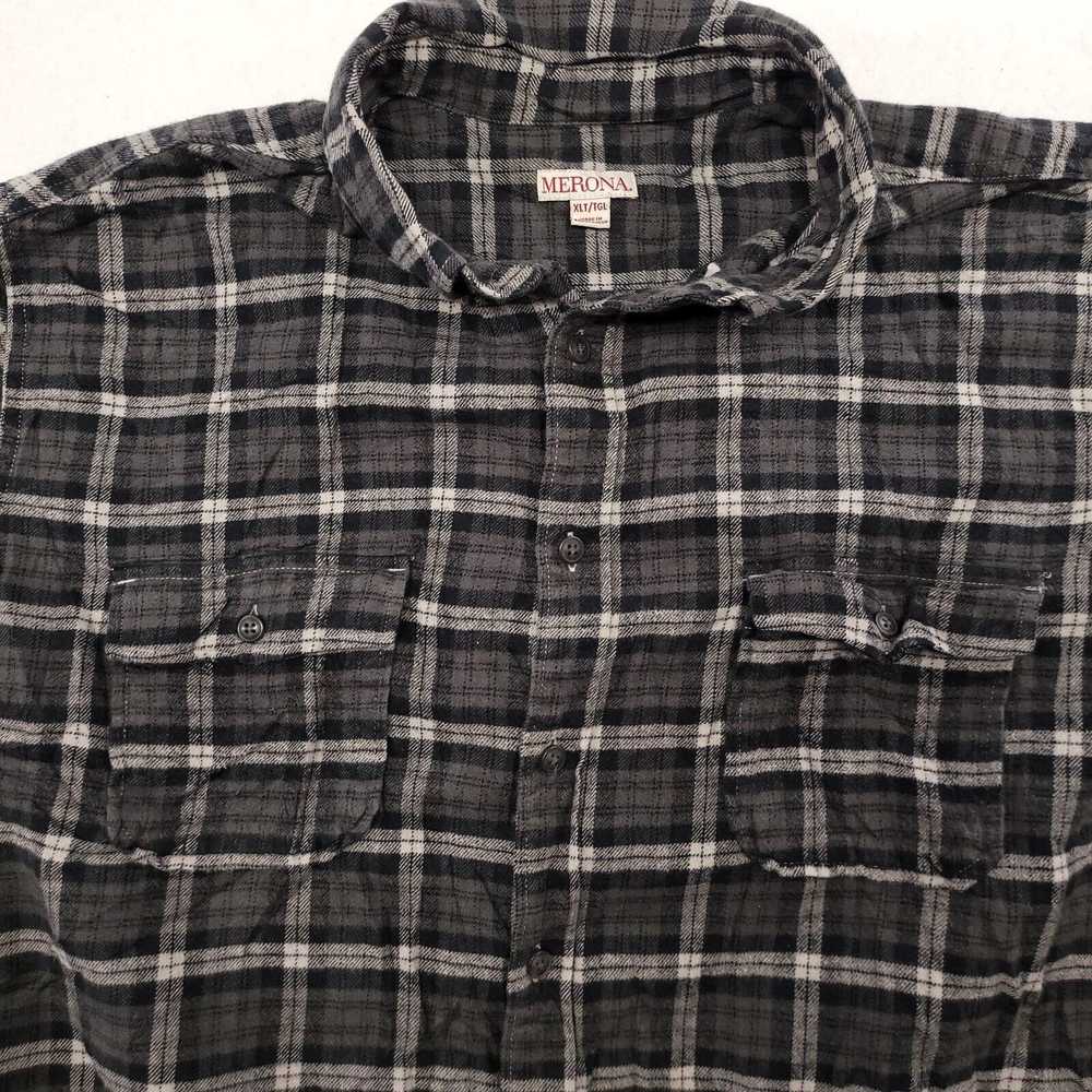 Merona Merona Madras Flannel Shirt Mens Size Extr… - image 1