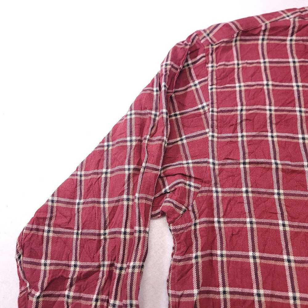Haggar Haggar Windowpane Flannel Button Up Shirt … - image 4