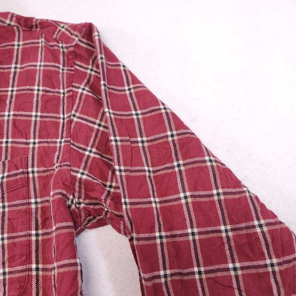 Haggar Haggar Windowpane Flannel Button Up Shirt … - image 5