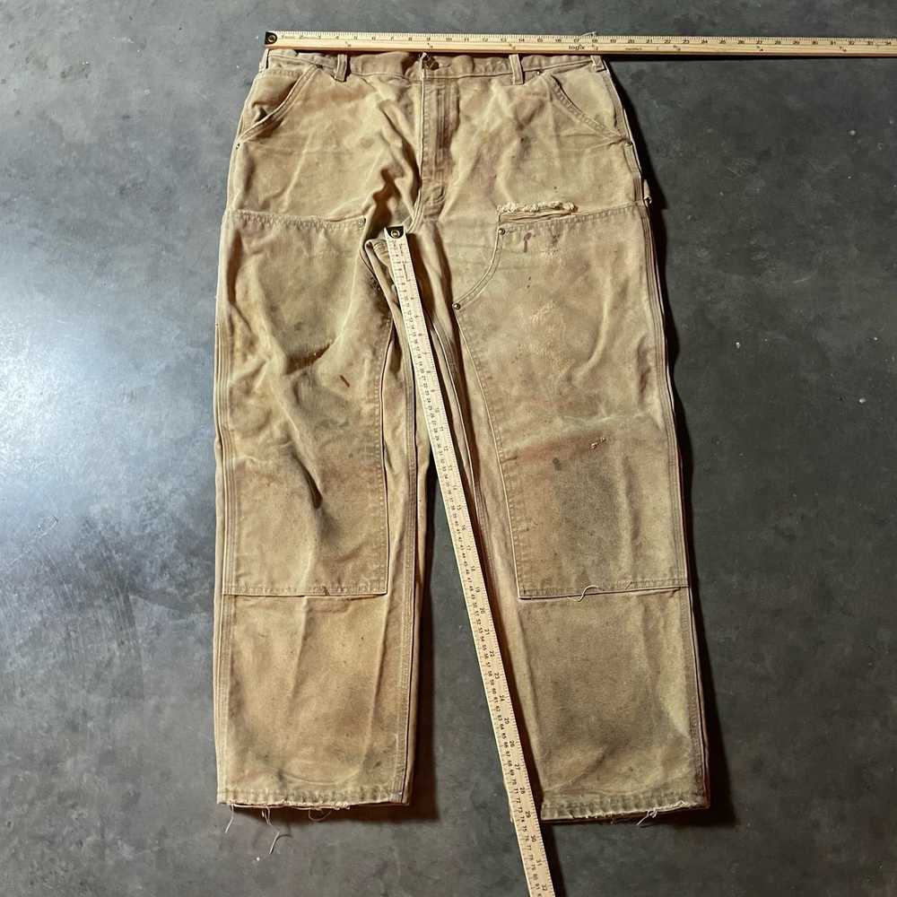 Vintage VINTAGE BAGGY TAN CARHARTT DOUBLE KNEE PA… - image 4