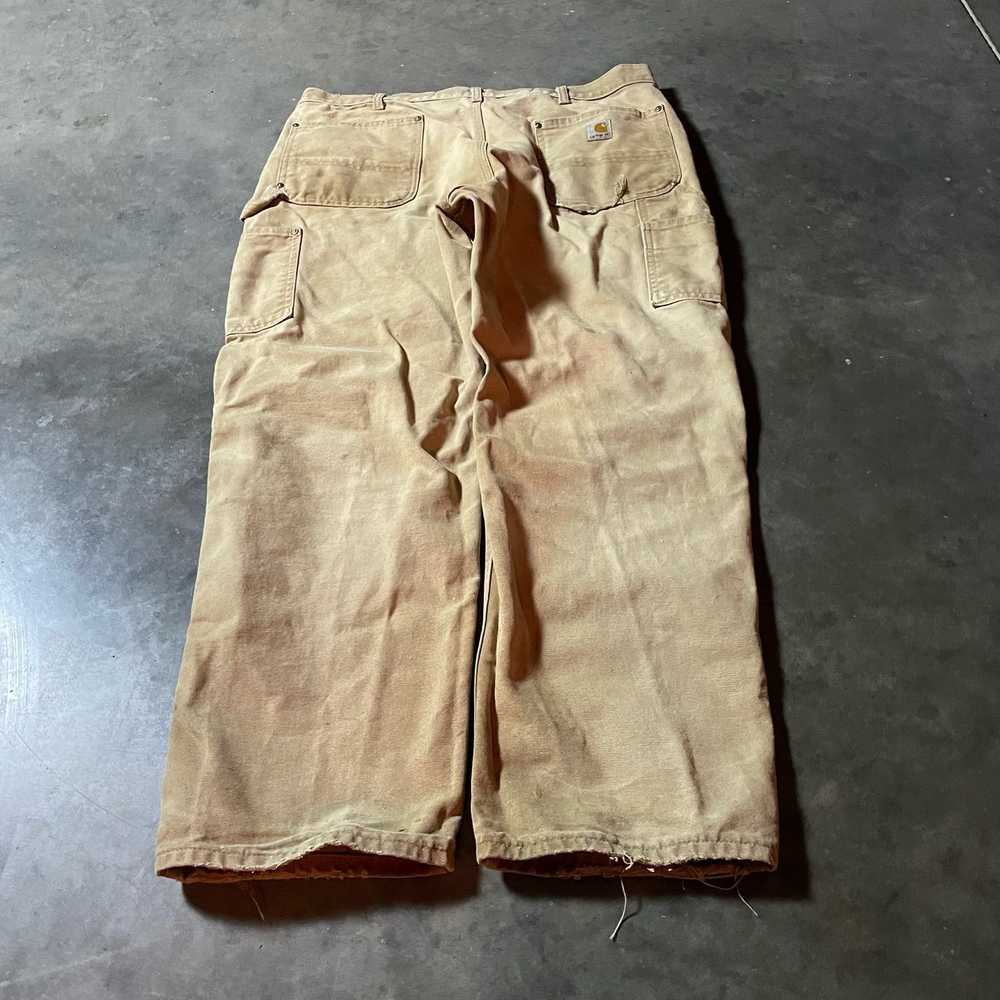 Vintage VINTAGE BAGGY TAN CARHARTT DOUBLE KNEE PA… - image 6