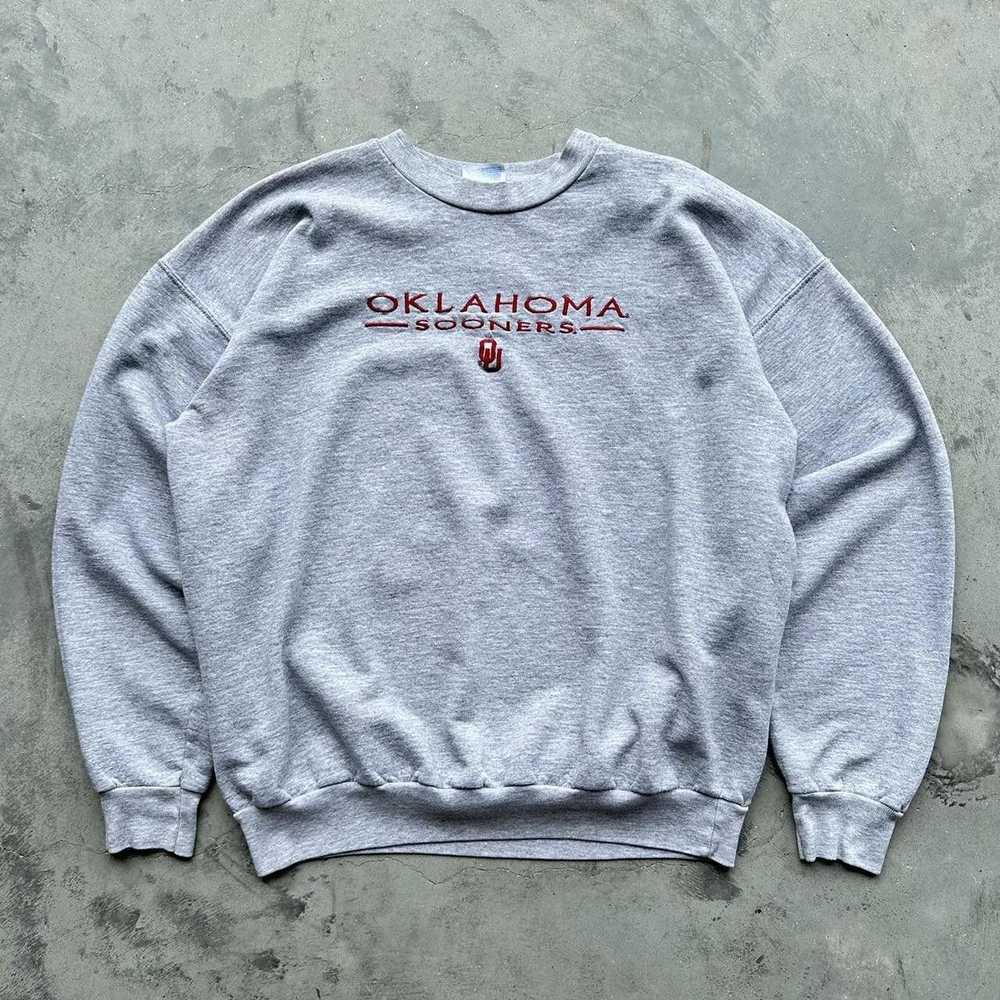 Hanes Vintage university of Oklahoma Sooners crew… - image 1