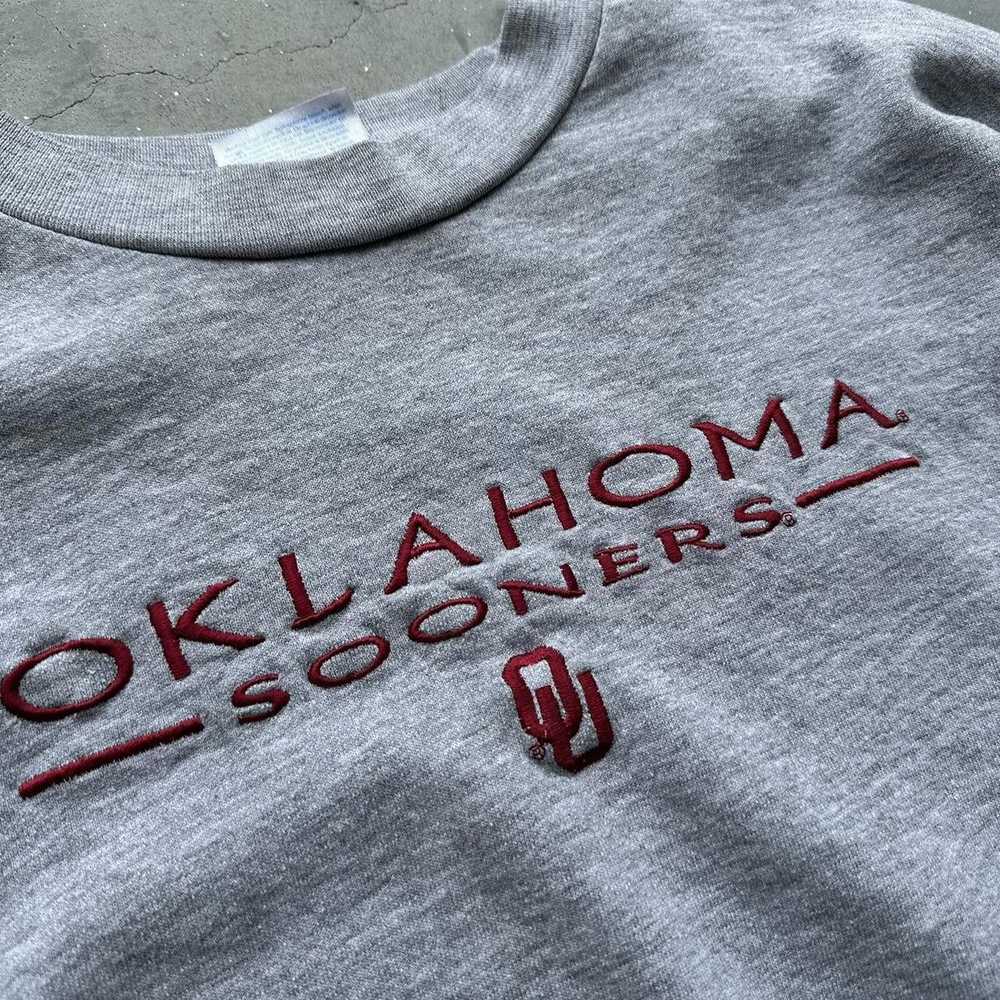 Hanes Vintage university of Oklahoma Sooners crew… - image 3