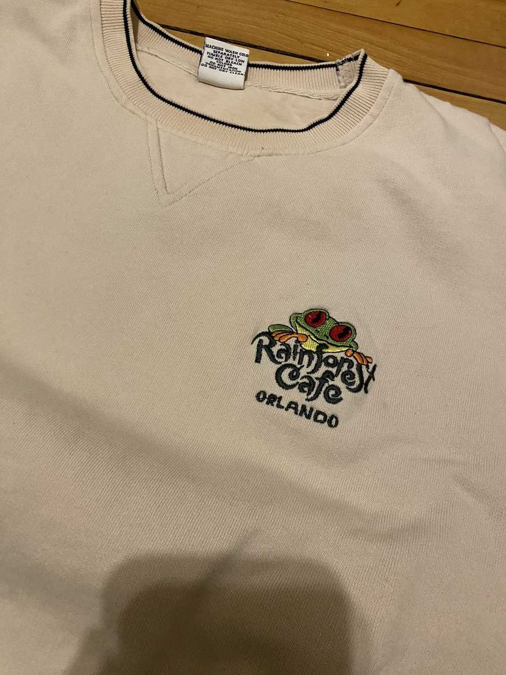 Streetwear × Vintage Vintage rainforest cafe crew… - image 2