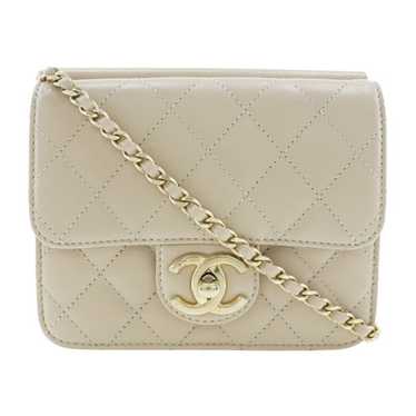 Chanel CHANEL Chain Shoulder Bag, Matelasse, Lamb… - image 1