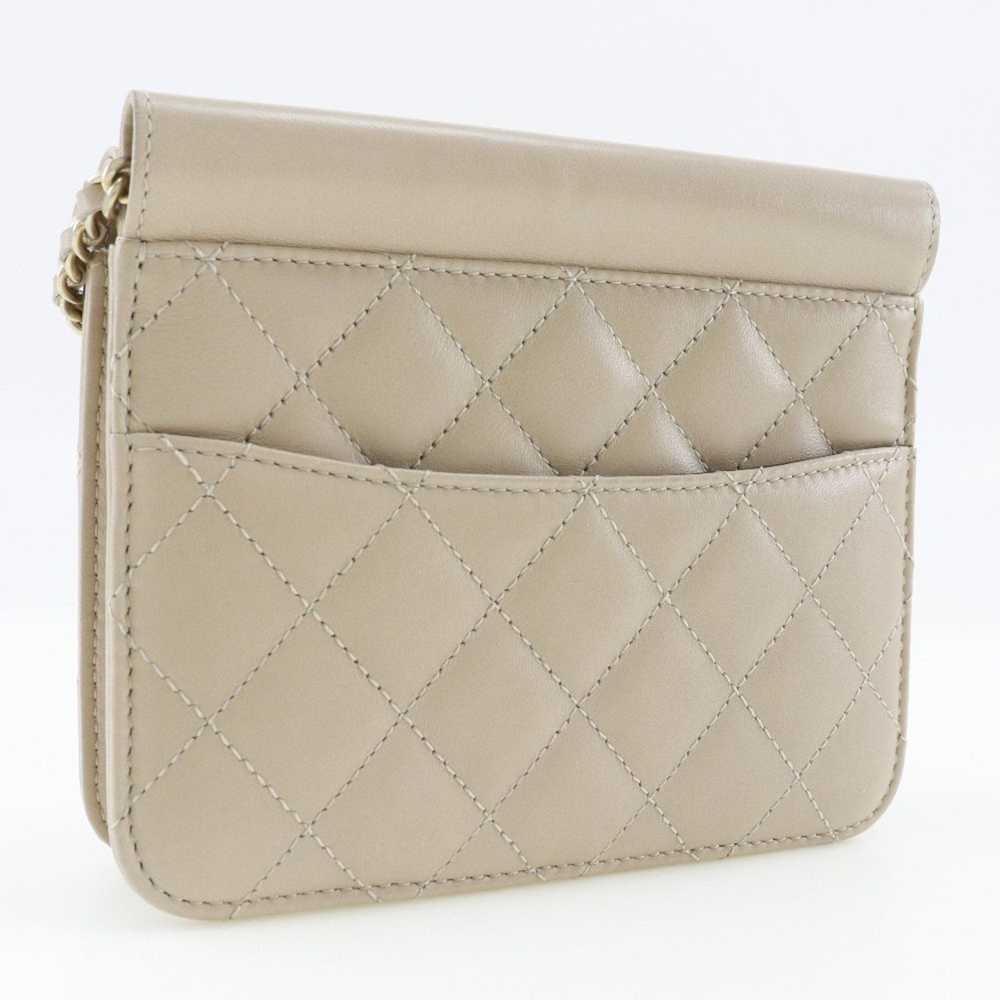 Chanel CHANEL Chain Shoulder Bag, Matelasse, Lamb… - image 3
