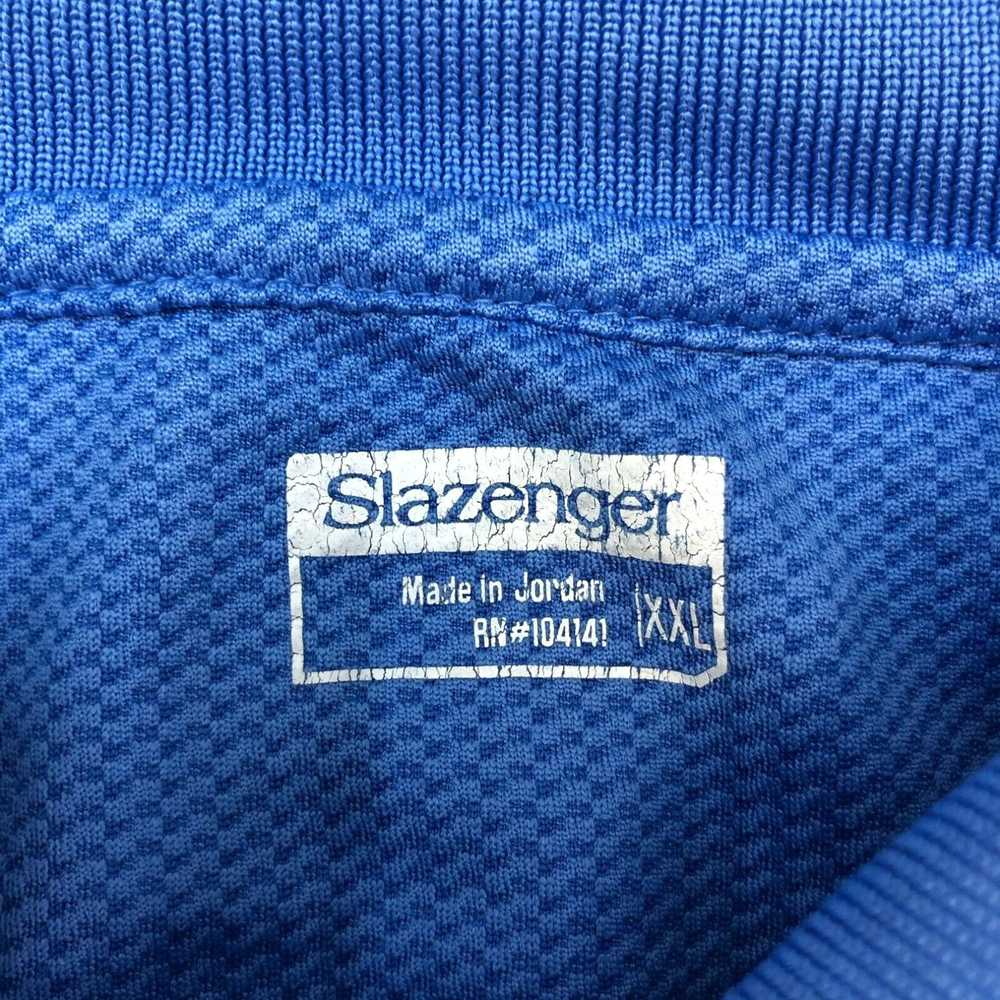 Vintage Slazenger Polo Shirt Mens XXL Blue Short … - image 2