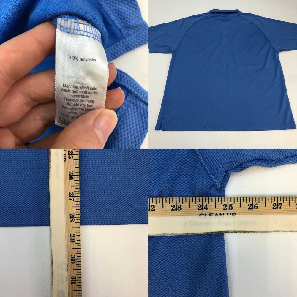 Vintage Slazenger Polo Shirt Mens XXL Blue Short … - image 4