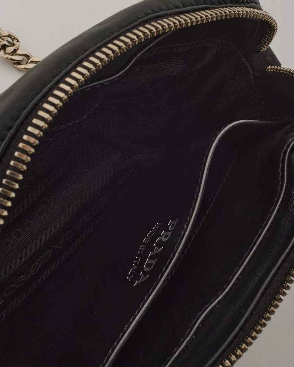 Prada Black Calfskin Leather Diagramme Camera Bag - image 3
