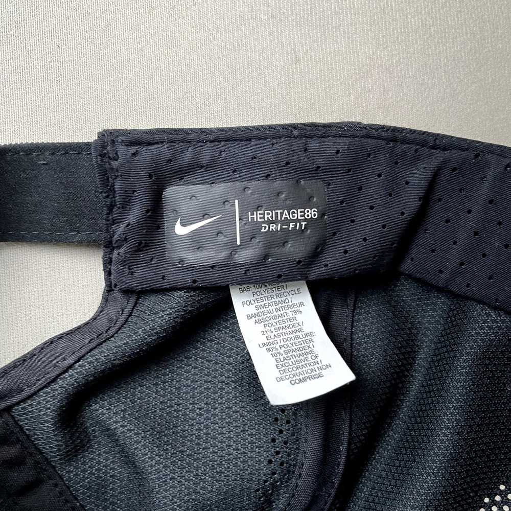 Nike Nike Hat Cap Strapback Black Aerobill Herita… - image 6