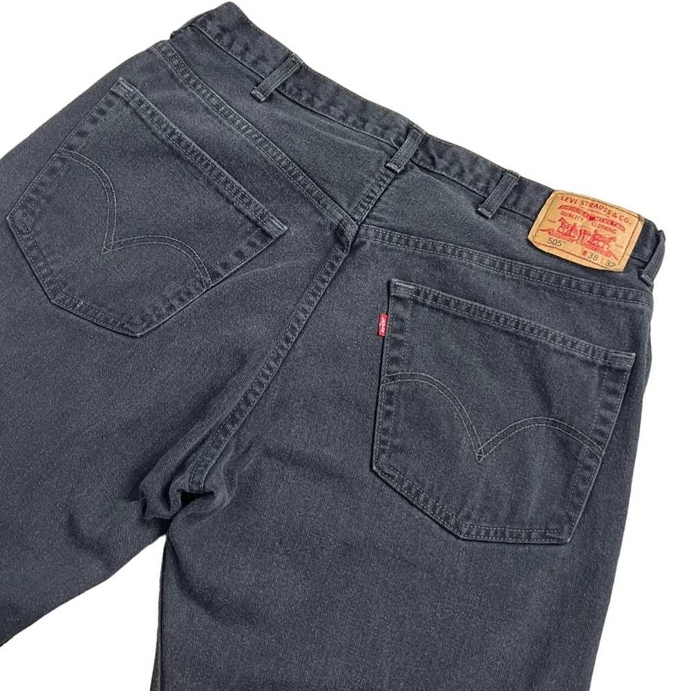 Levi's Levi’s Mens 505 Regular Fit Jeans Faded Bl… - image 3