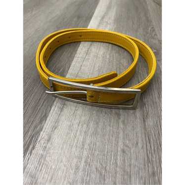 Yellow 108 Yellow Leather Belt - One Size - image 1