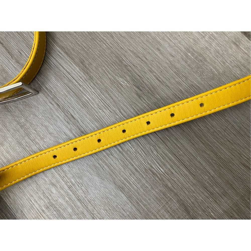 Yellow 108 Yellow Leather Belt - One Size - image 3