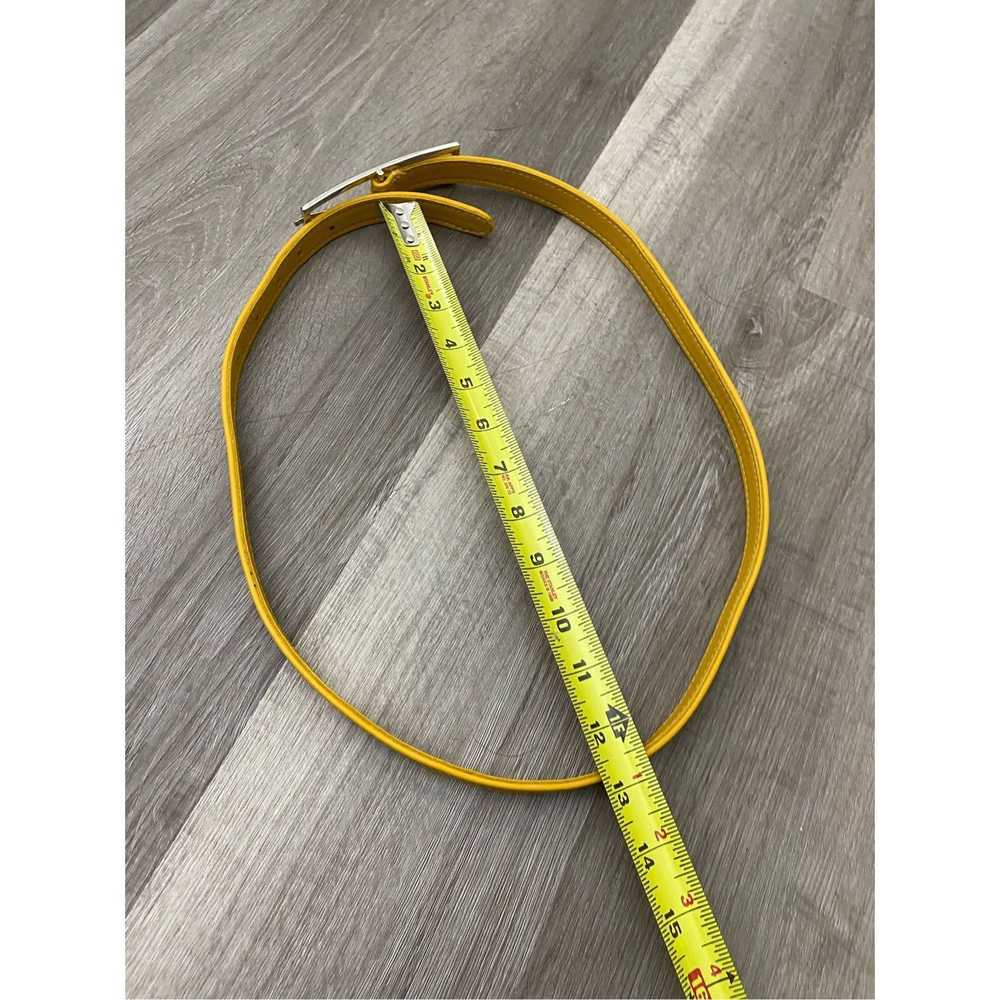 Yellow 108 Yellow Leather Belt - One Size - image 5