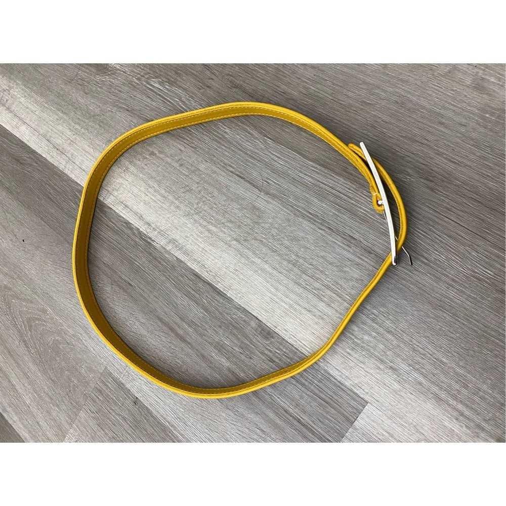 Yellow 108 Yellow Leather Belt - One Size - image 7