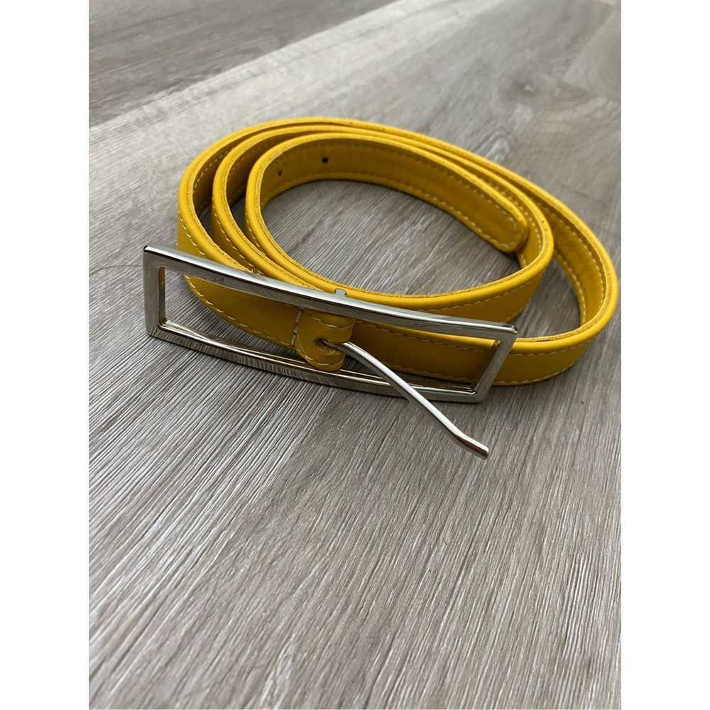 Yellow 108 Yellow Leather Belt - One Size - image 8