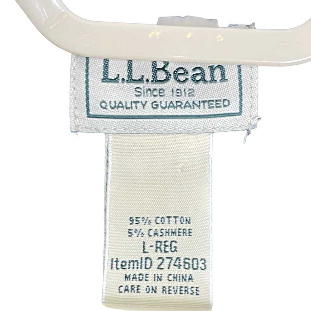 L.L. Bean LL Bean Mens Cotton Cashmere V neck Swe… - image 6