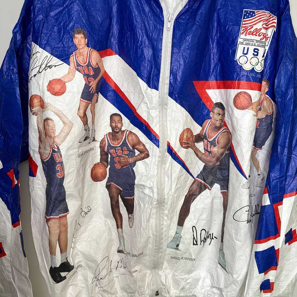Vintage 1992 Kellogg's Olympics Basketball Jacket… - image 3