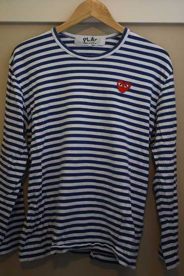 Comme Des Garcons Play Striped Long-Sleeve