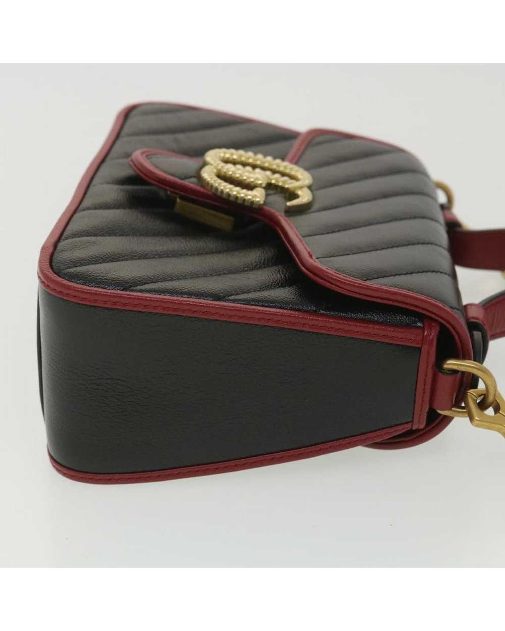 Gucci GG Marmont Hand Bag Leather 2way - image 3