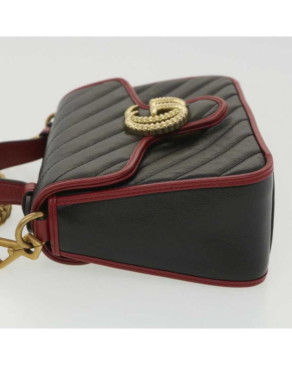 Gucci GG Marmont Hand Bag Leather 2way - image 4