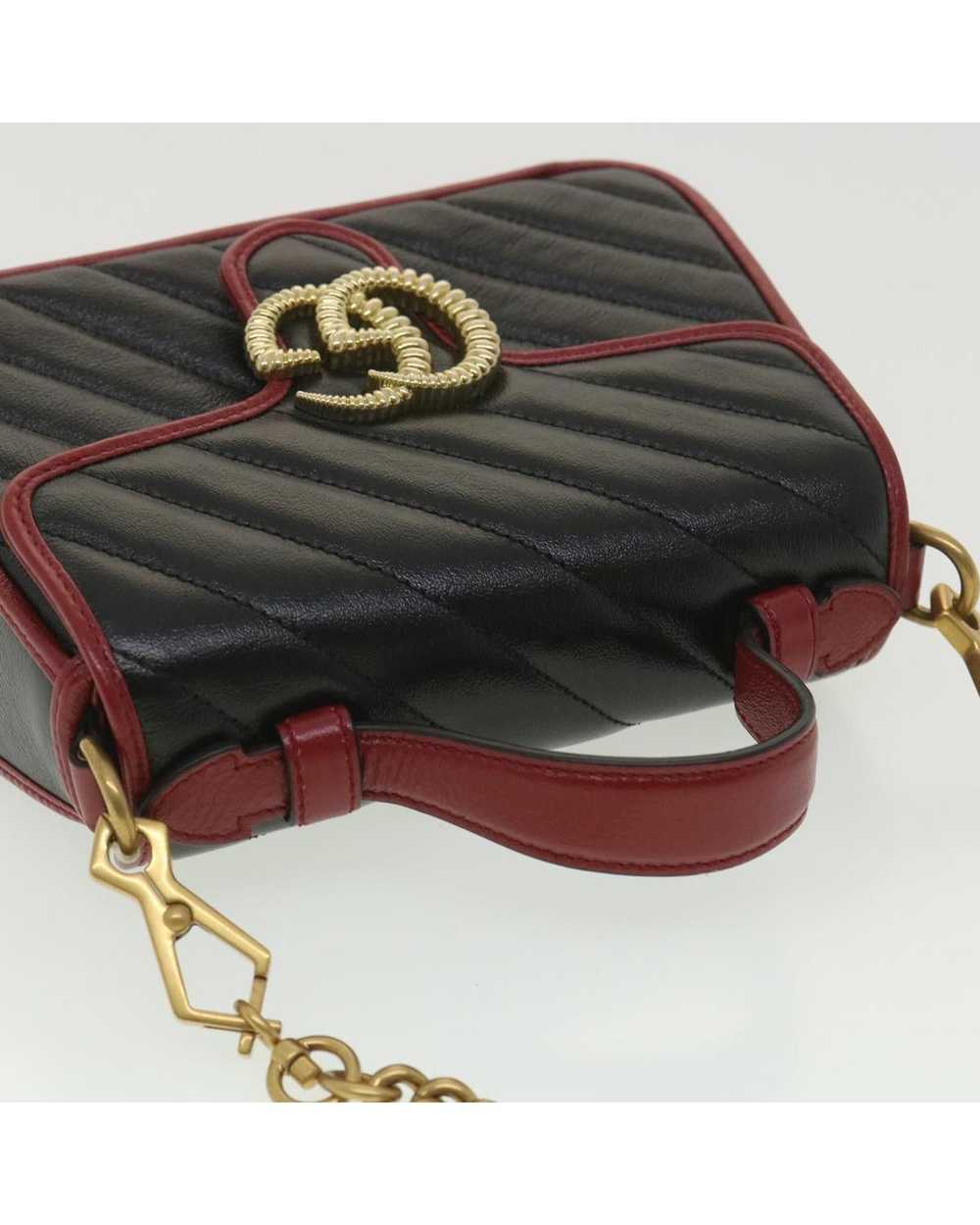 Gucci GG Marmont Hand Bag Leather 2way - image 6