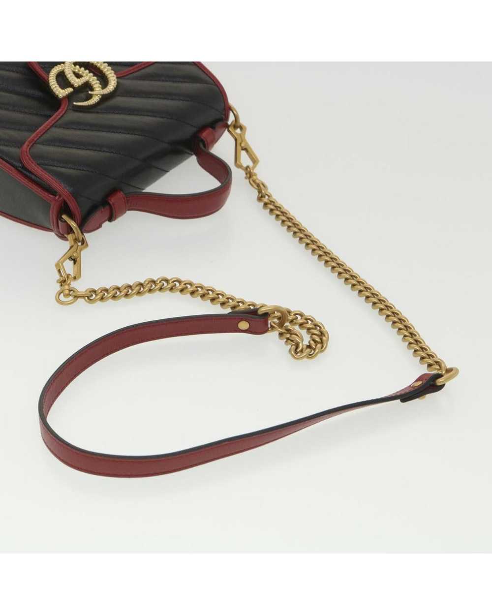 Gucci GG Marmont Hand Bag Leather 2way - image 8