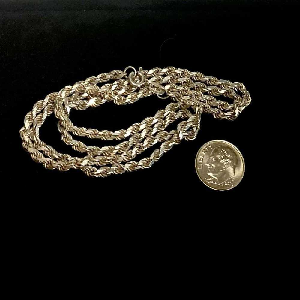 Sterling Silver AOP Gorgeous 24” Twisted Sterling… - image 10