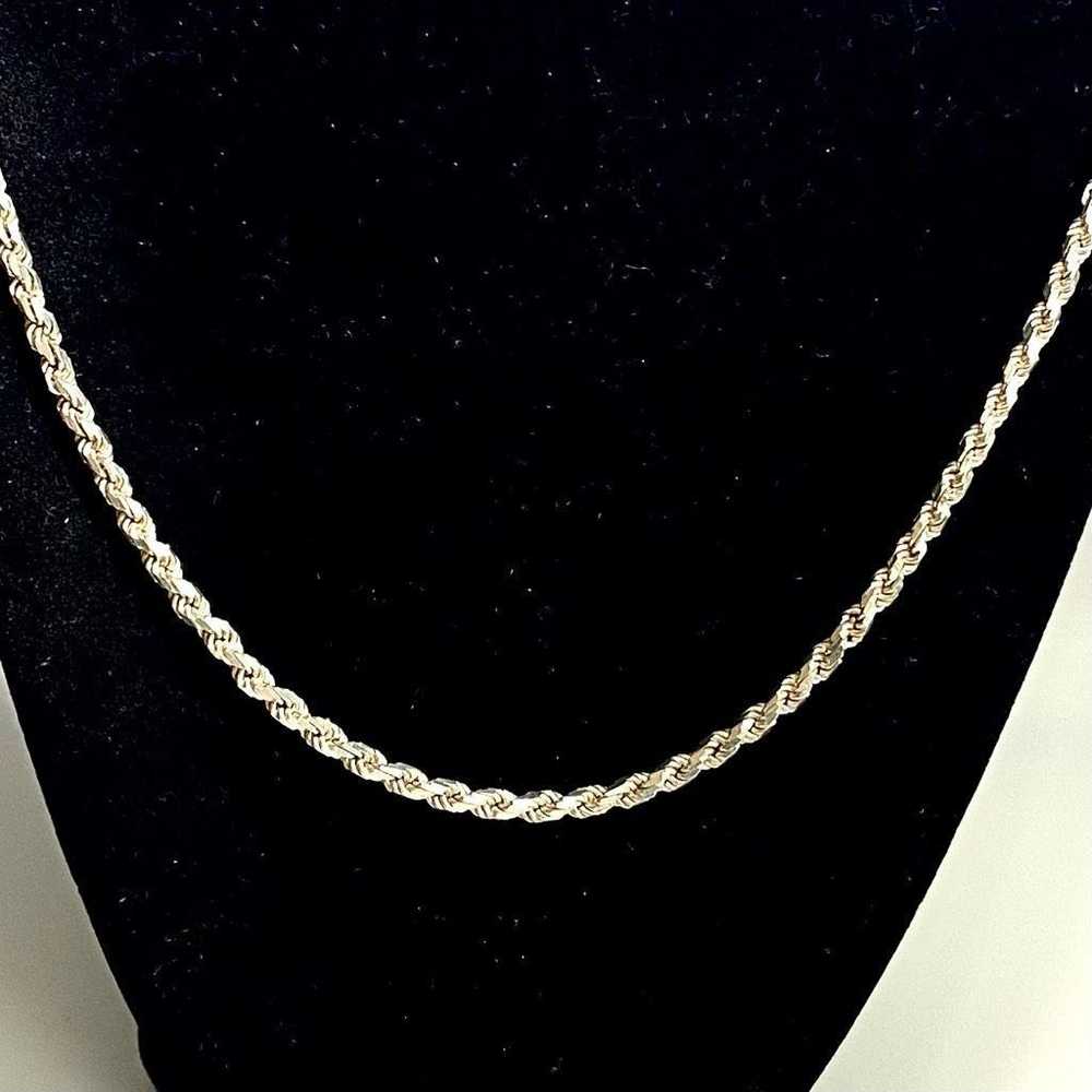 Sterling Silver AOP Gorgeous 24” Twisted Sterling… - image 4